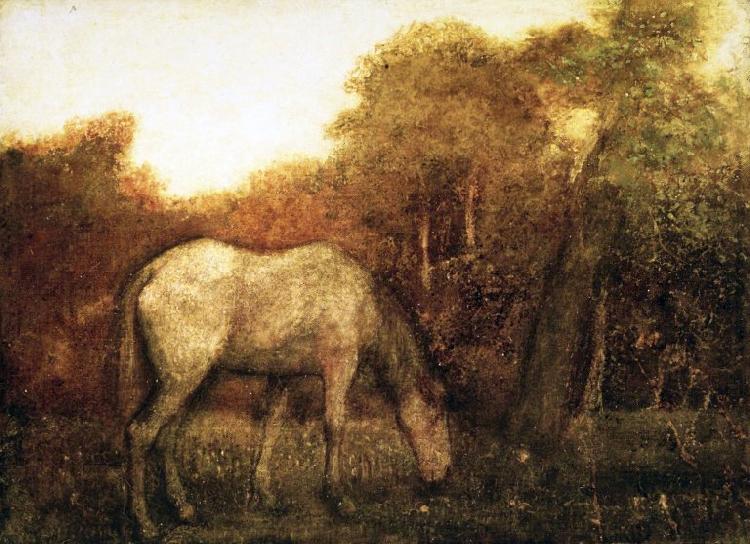 Albert Pinkham Ryder Grazing Horse Sweden oil painting art